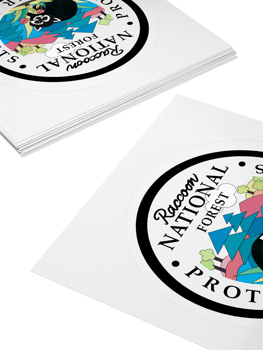 Raccoon National Forest Sticker product image (12)