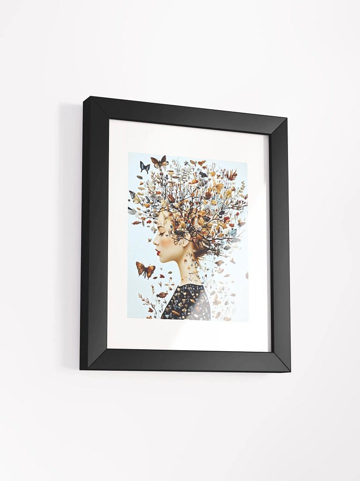 Ethereal Woman & Nature Art Print – Surreal Botanical Poster product image (5)