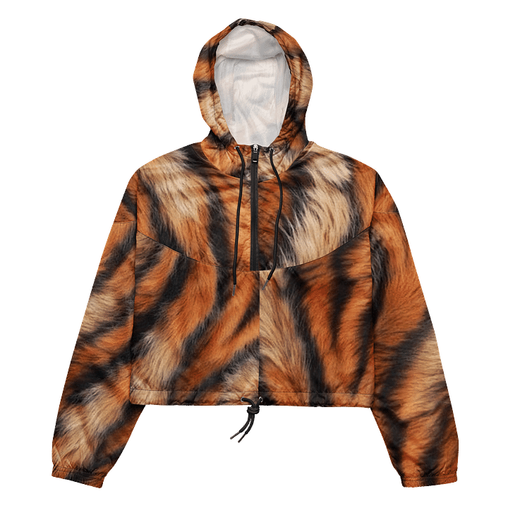 Tiger Stripes Women's Cropped Windbreaker product image (2)