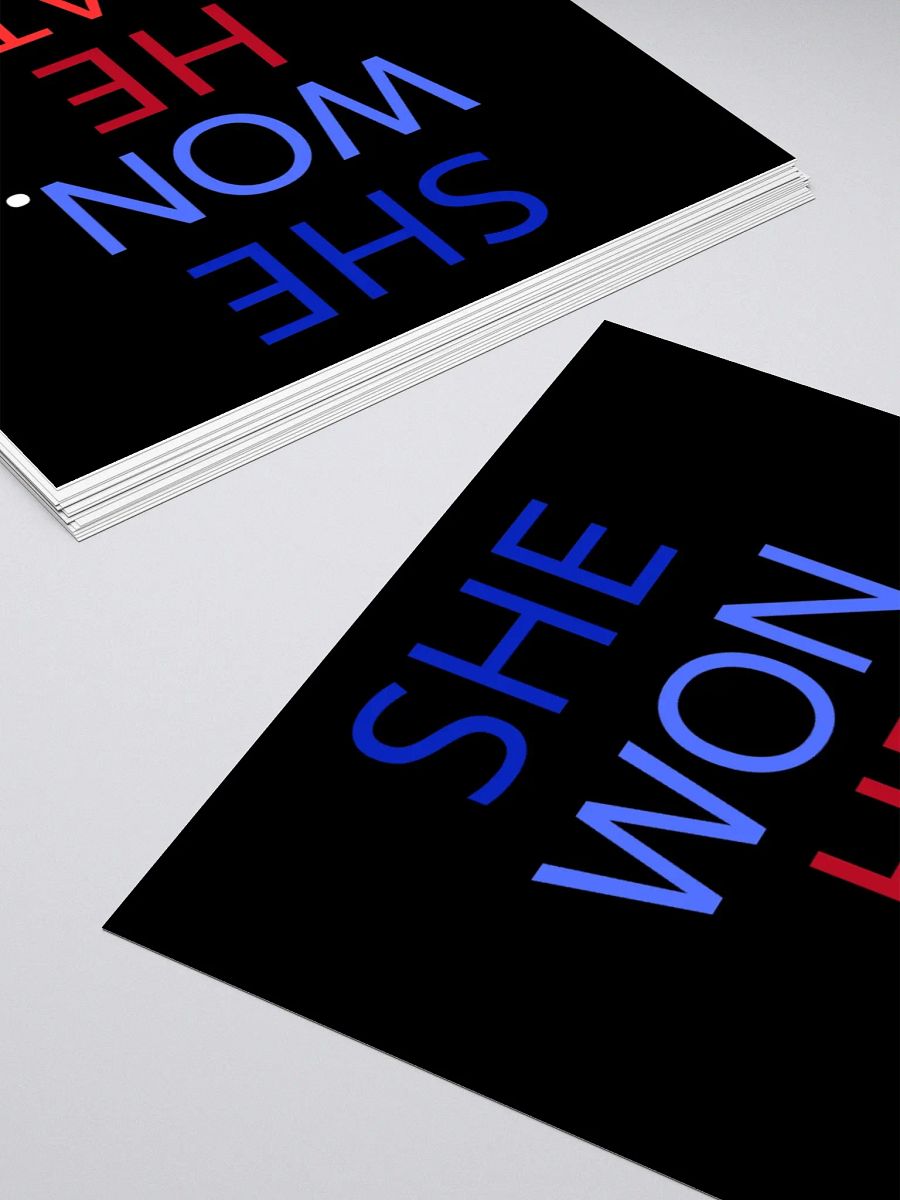 She Won | He Cheated Sticker. product image (10)