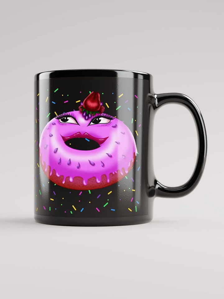 I'm A Donut Girl Black Mug product image (1)