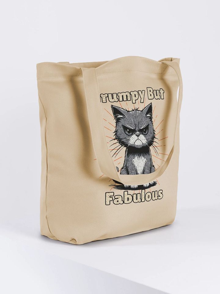 Grumpy But Fabulous Cat Tote Bag product image (1)