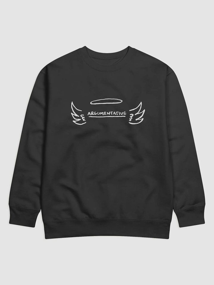 ANGELIC (white design) Printed Premium Cotton Crewneck product image (3)