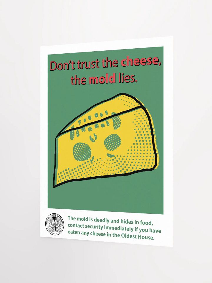 Don't eat the cheese Poster - Bureau Collection product image (2)