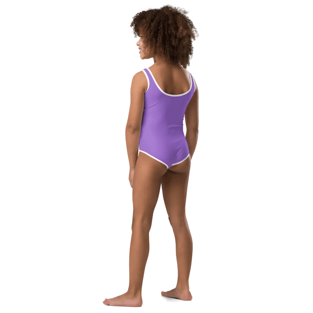 Kids Plain Color Amethyst Swimsuit product image (3)
