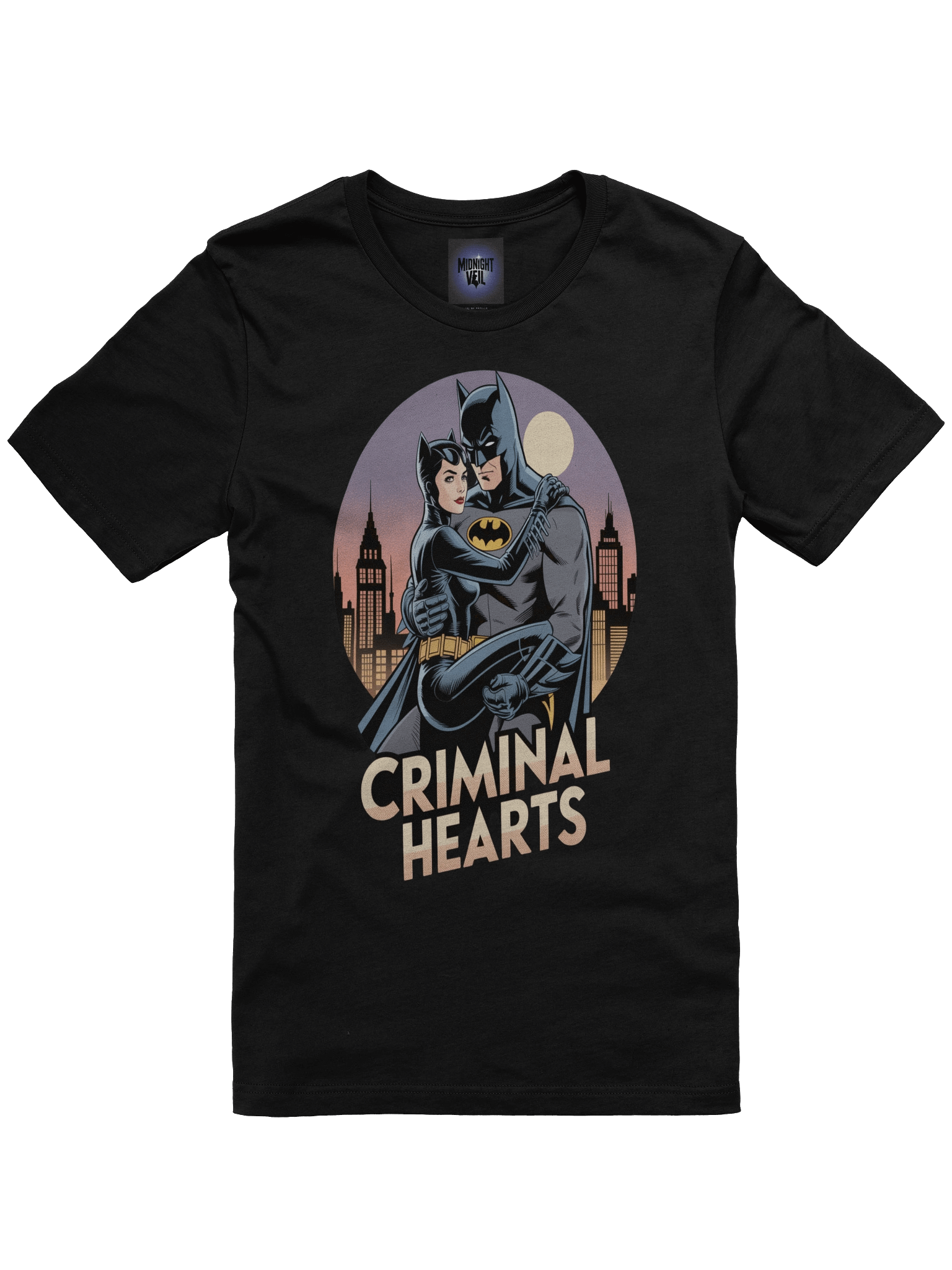Criminal Hearts: Batman & Catwoman Forbidden Embrace T-Shirt product image (3)