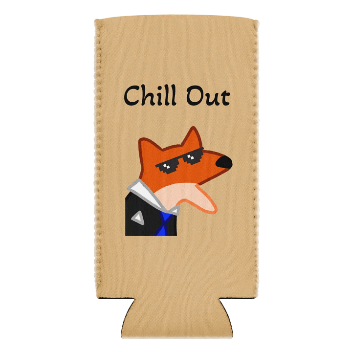 Fox Chill Out Drink Coozie Slim product image (1)