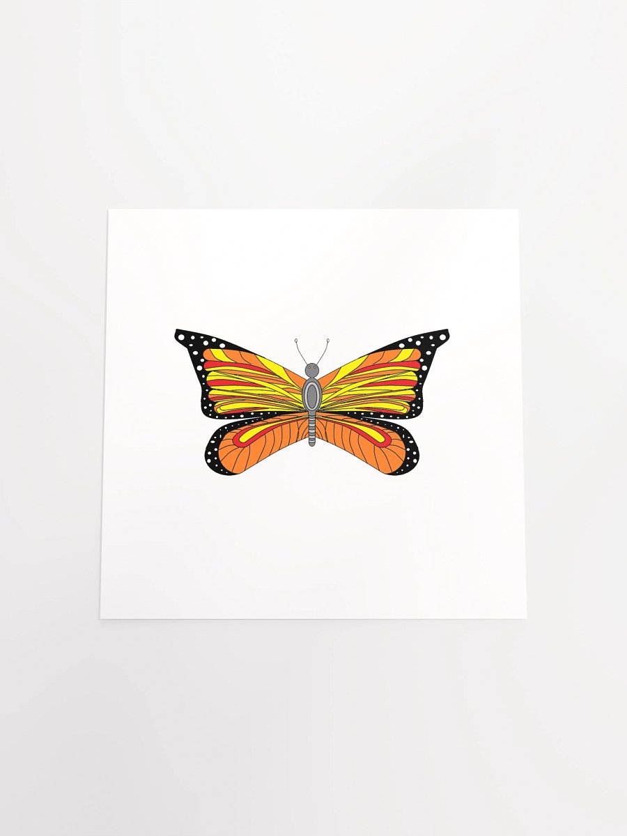 Vibrant Butterfly Duo Matte Poster product image (20)