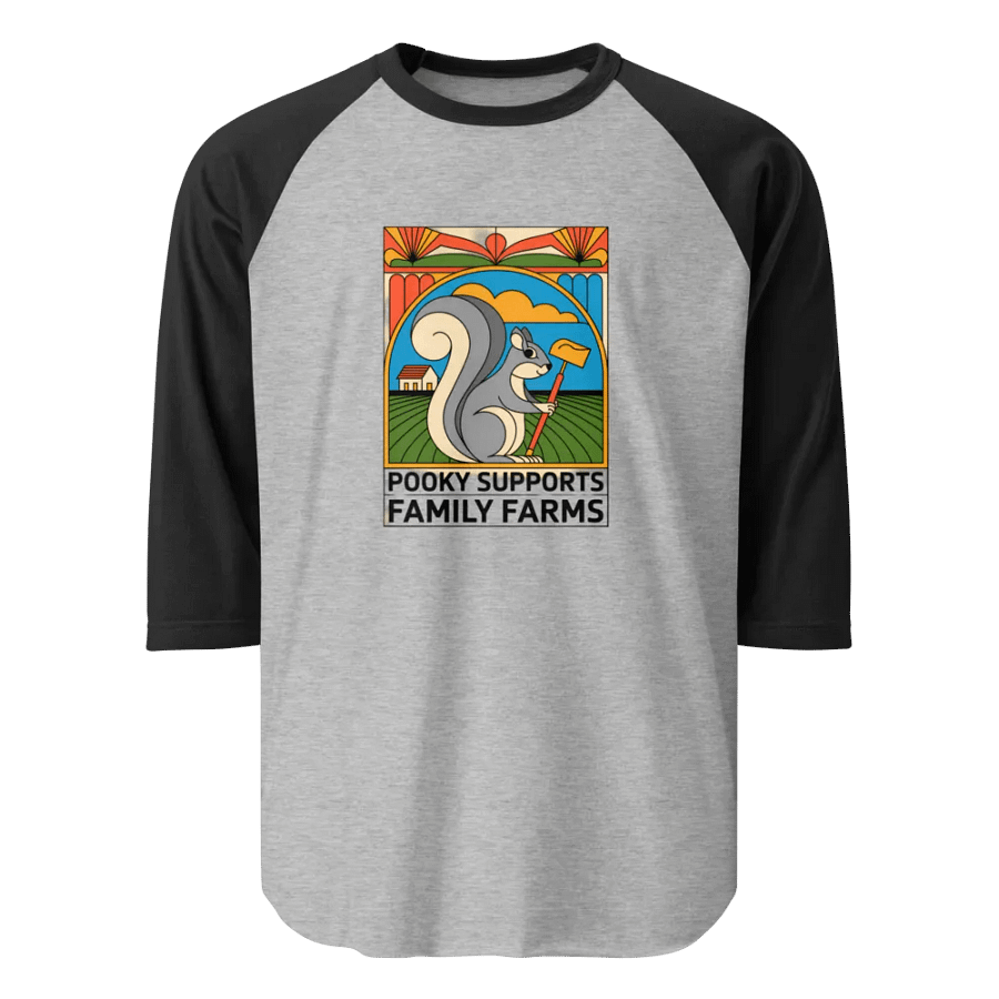 Pooky's Farming Adventure Raglan Tee product image (1)