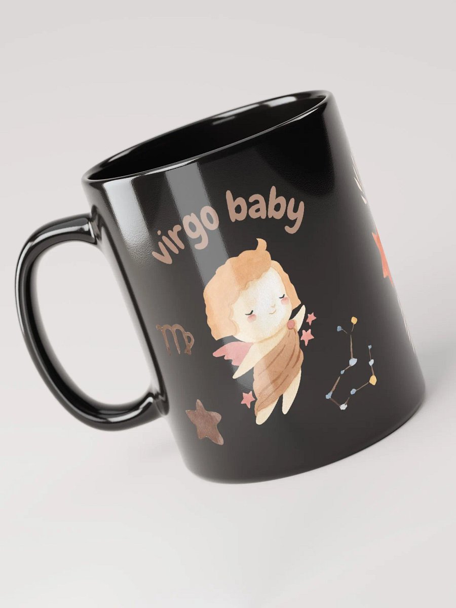 Virgo Baby August 23 – September 22 BLACK GLOSSY MUG Baby Gift, New Baby Gift, Fun Astrology Gift product image (5)