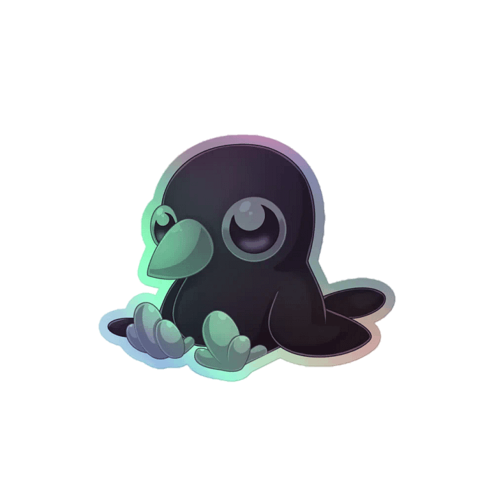 Toll the Raven Holographic Sticker product image (2)