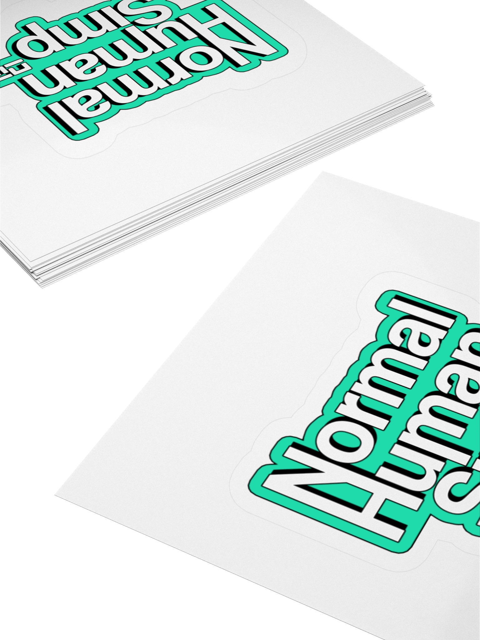 Normal Human Simp Kiss-Cut Stickers product image (12)