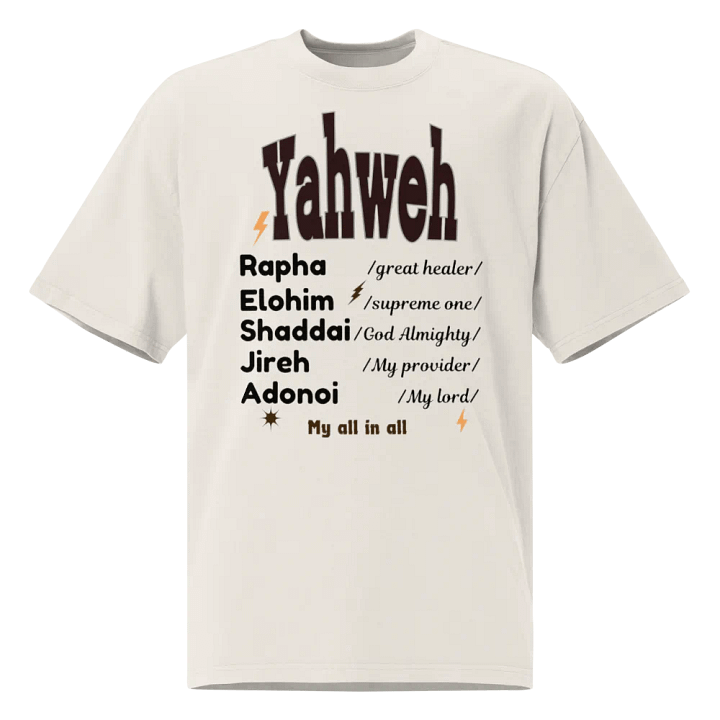 Yaweh Oversize T-Shirt product image (1)