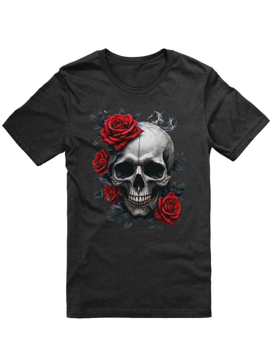 Smoking Skull & Roses Tee product image (6)