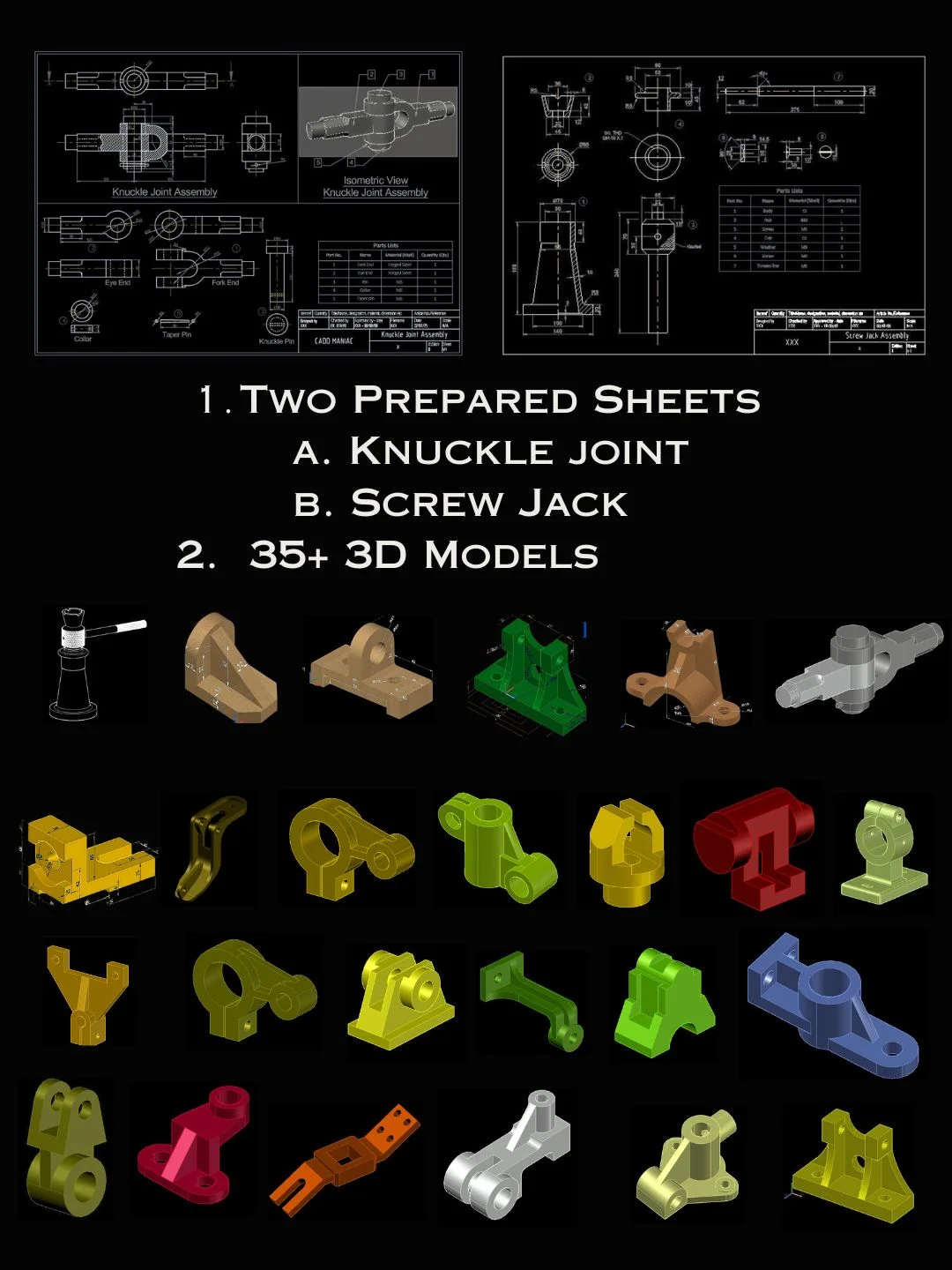 Mechanical Sheets & 3D Blocks product image (1)