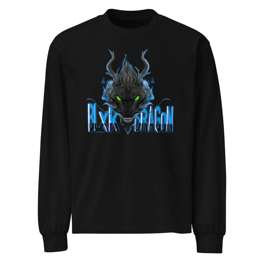 blxkdragons OG Blue flame sweatshirt (front design provided by sister salice) product image (1)