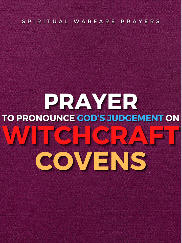 Prayer For God's Judgement on Witchcraft Covens product image (1)