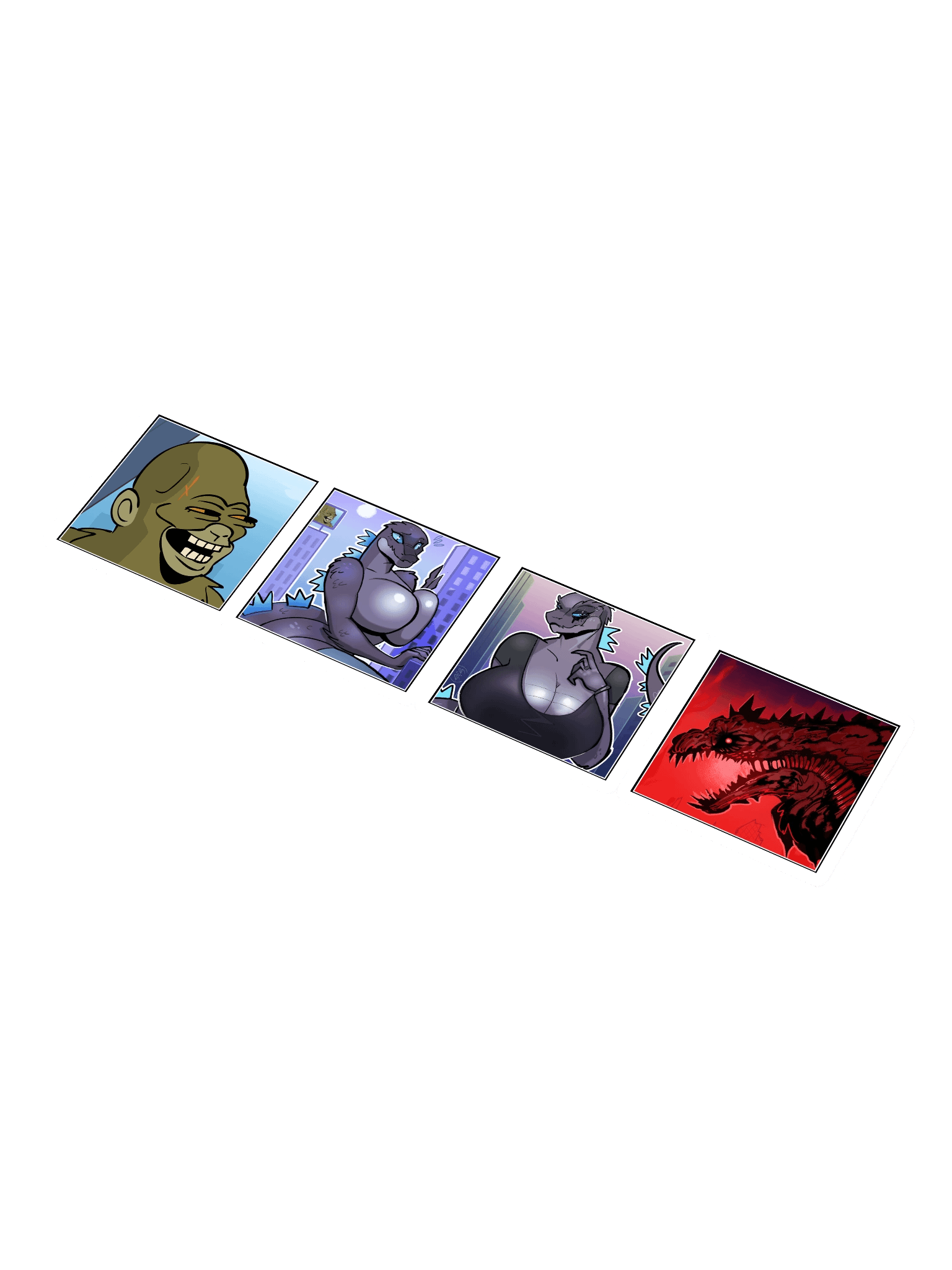 Sexy Kaiju Stickers 02 product image (1)