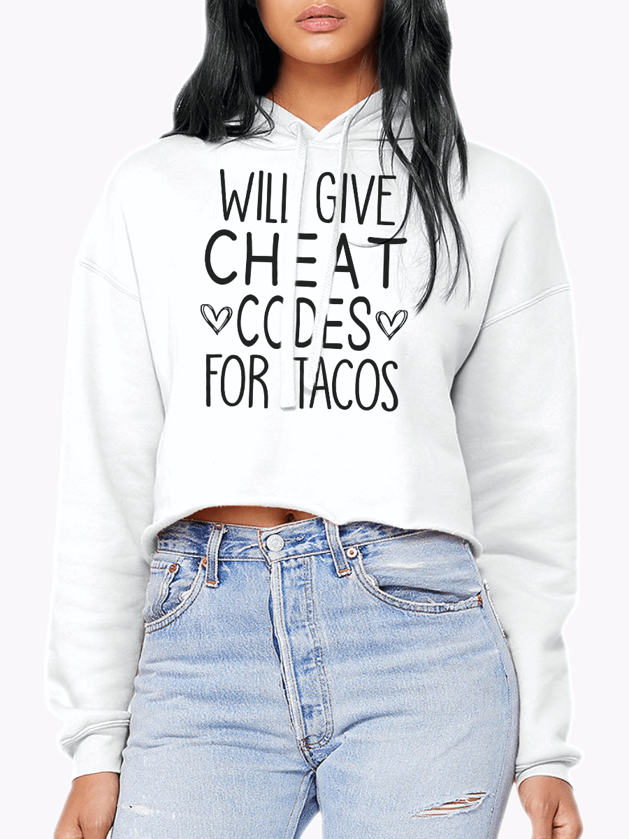 Codes & Tacos - Cropped Hoodie product image (1)