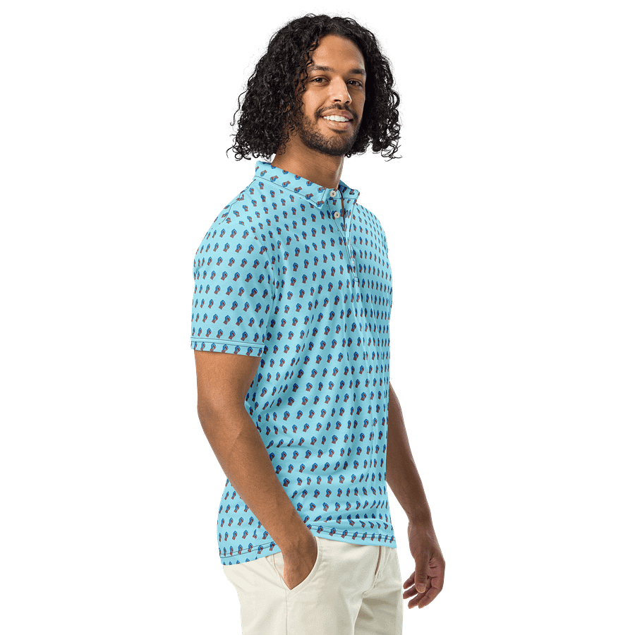 TFOT SlimFit America 1st Blue Fist Polo Shirt product image (1)