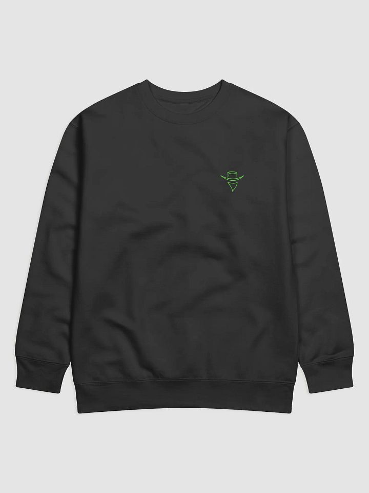 Mr Slinger green logo jumper product image (1)