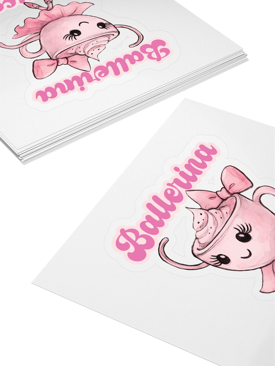 Ballerina Cappuccina watercoolor design Sticker product image (4)