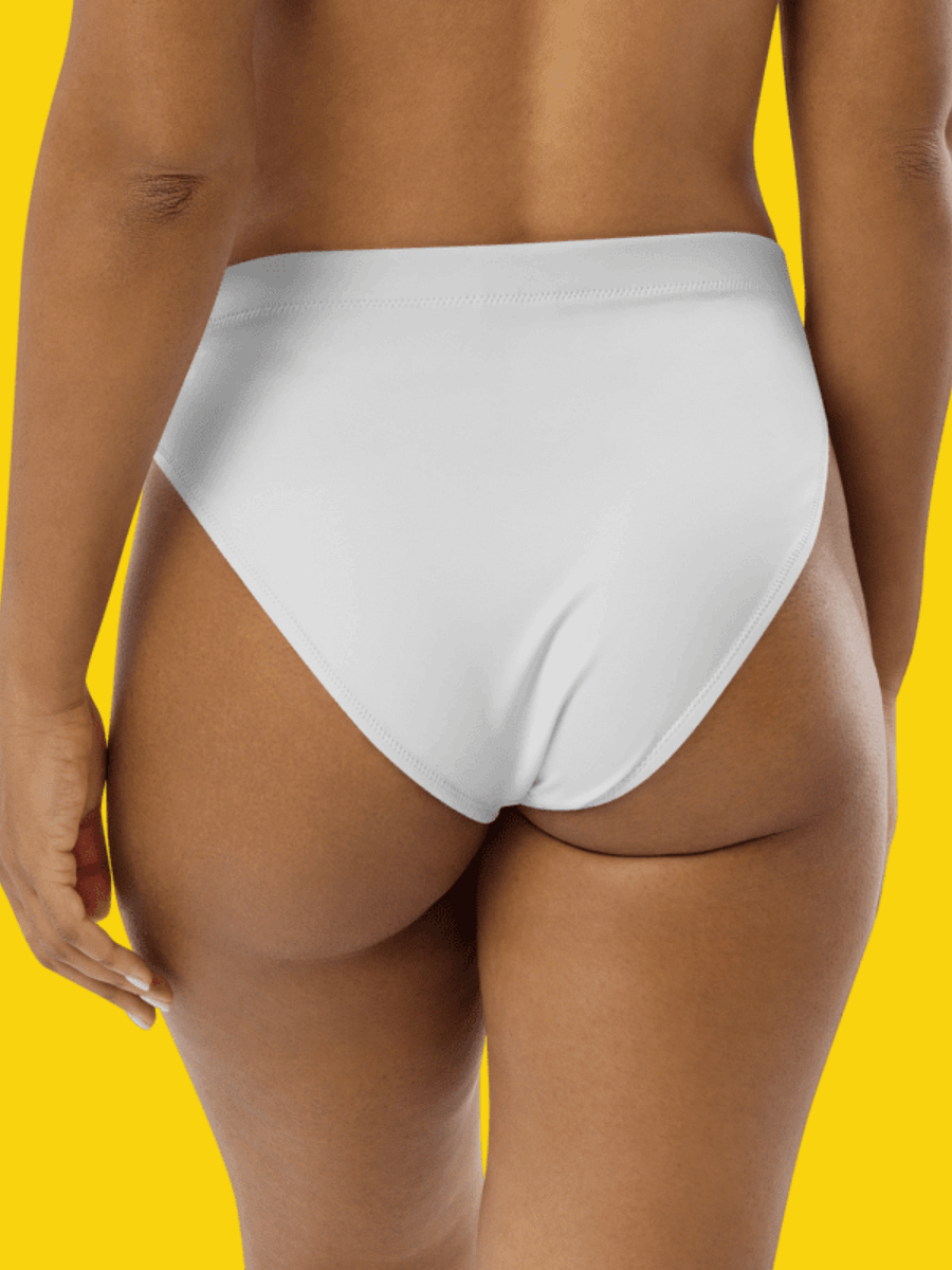 All-Over Print Recycled High Waisted Bikini Bottom | WIL Style product image (4)