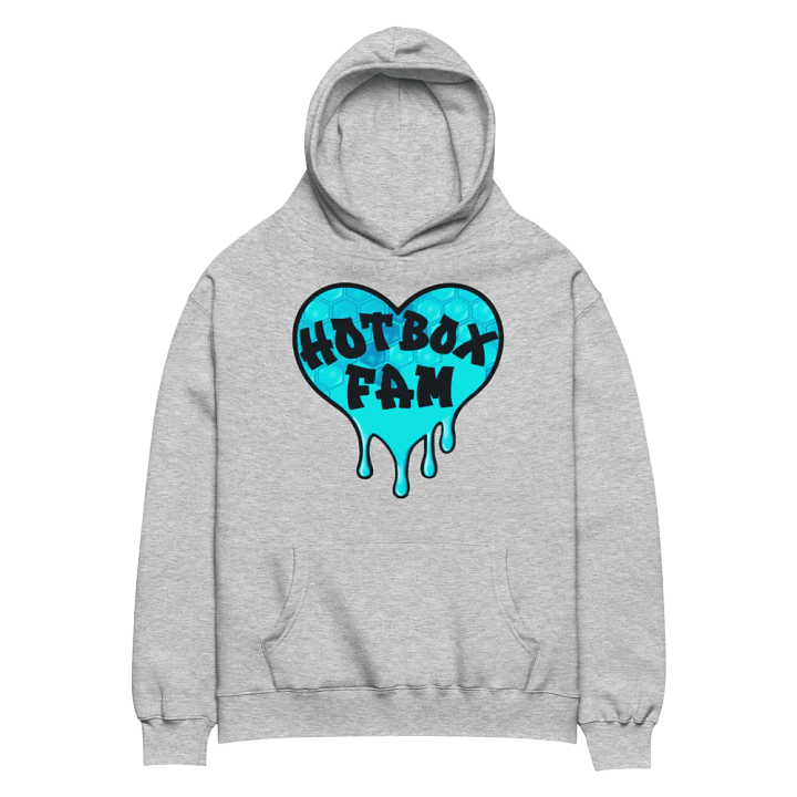 HOT BOX FAM TEAL HONEY COMB LOGO HOODIE product image (32)