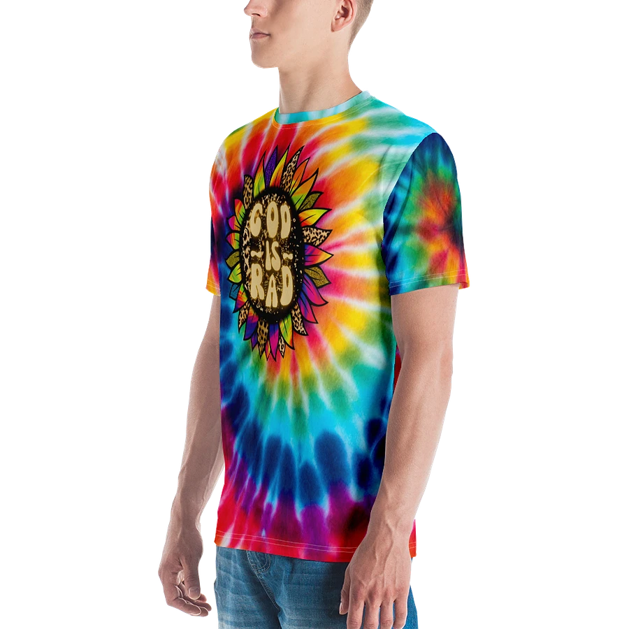 God Is Rad Tie Dye Leopard Sunflower T-Shirt product image (5)