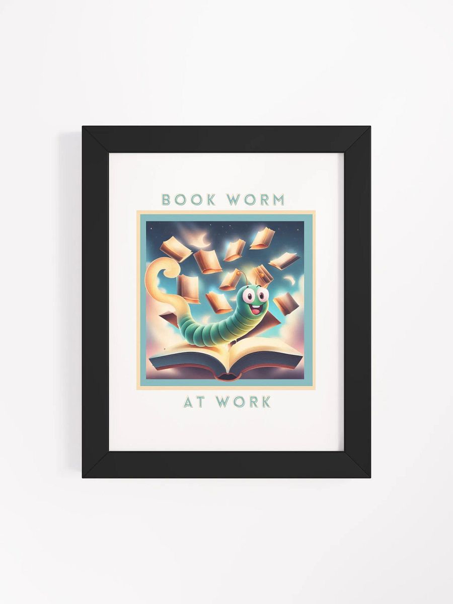 Bookworm at Work Framed Poster product image (111)