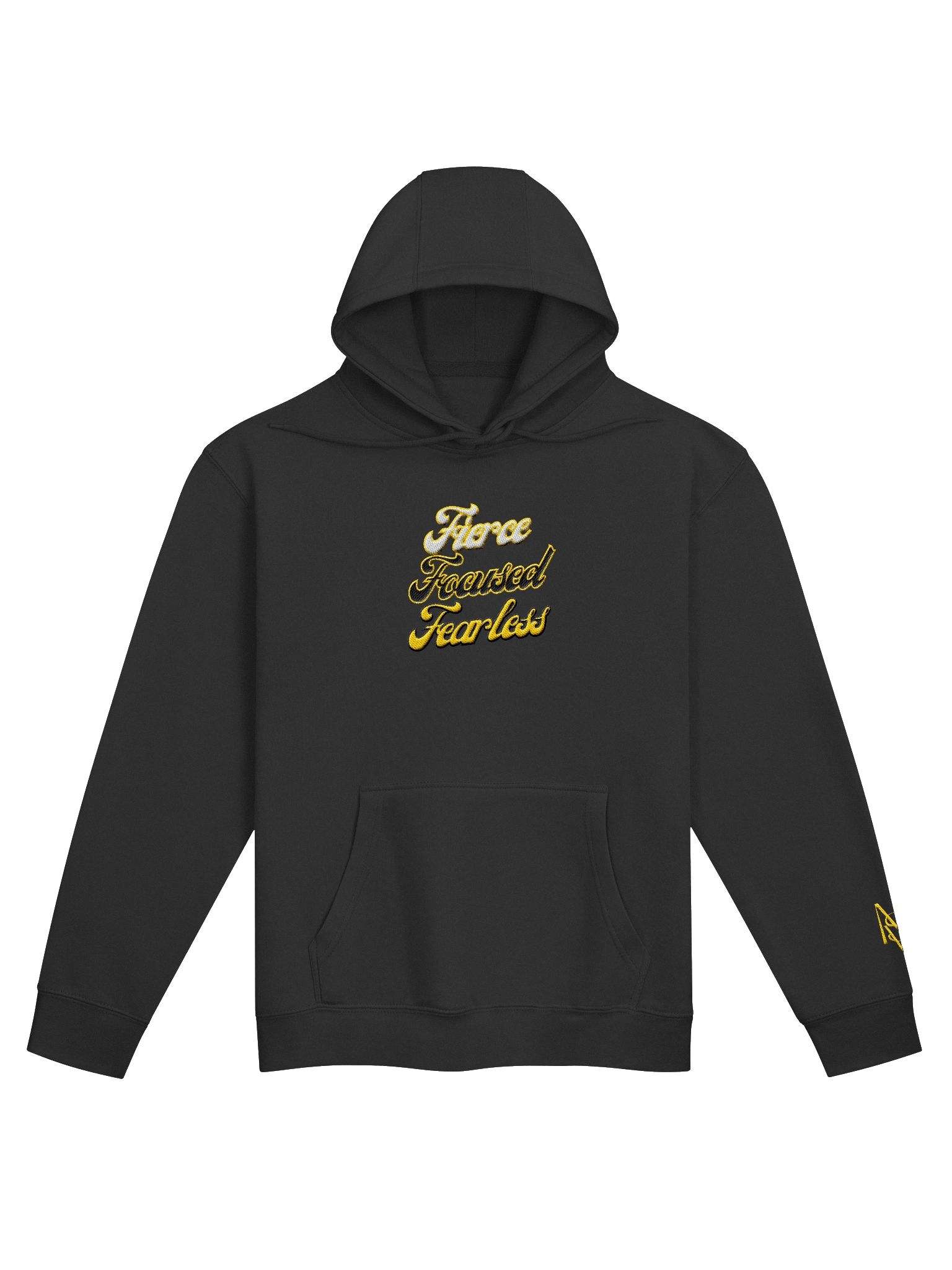 Retro Fierce. Focused. Fearless. Embroidered Hoodie | Team Verga Empowerment Collection product image (2)