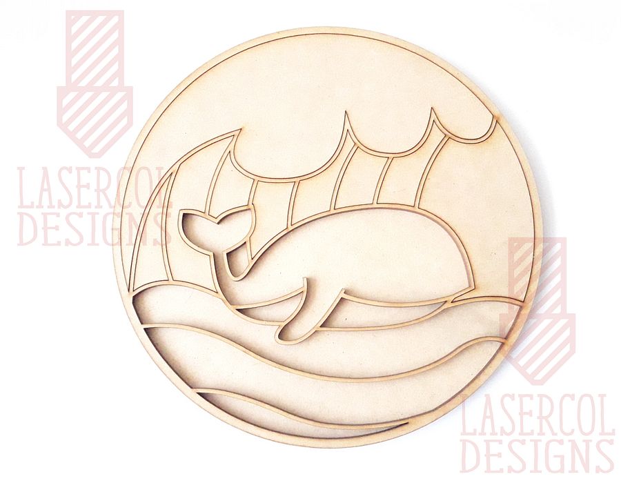 Whale DIY Paint Puzzle - Laser Cut Files product image (8)