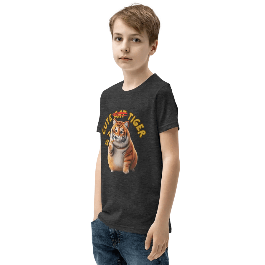 'Cute Not Cat But Tiger' Youth T-Shirt 🐱🐯😄 product image (48)