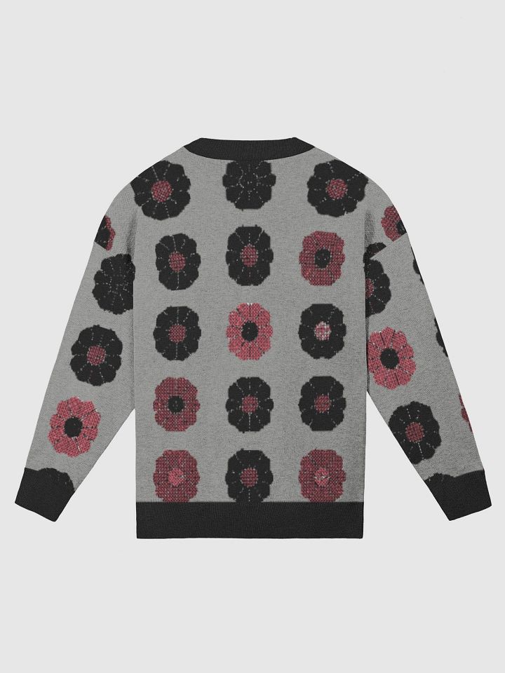 Floral Knit Cardigan – Cozy Unisex Flower Sweater for All Seasons product image (6)