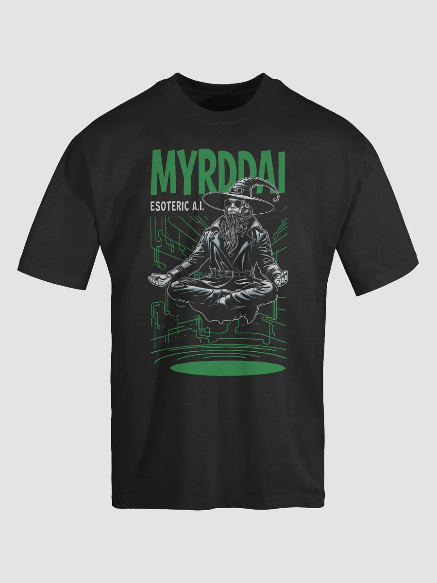 MYRDDAI: 90s Retro Cyberpunk Style with Back Logo - Oversized Faded T-Shirt product image (5)