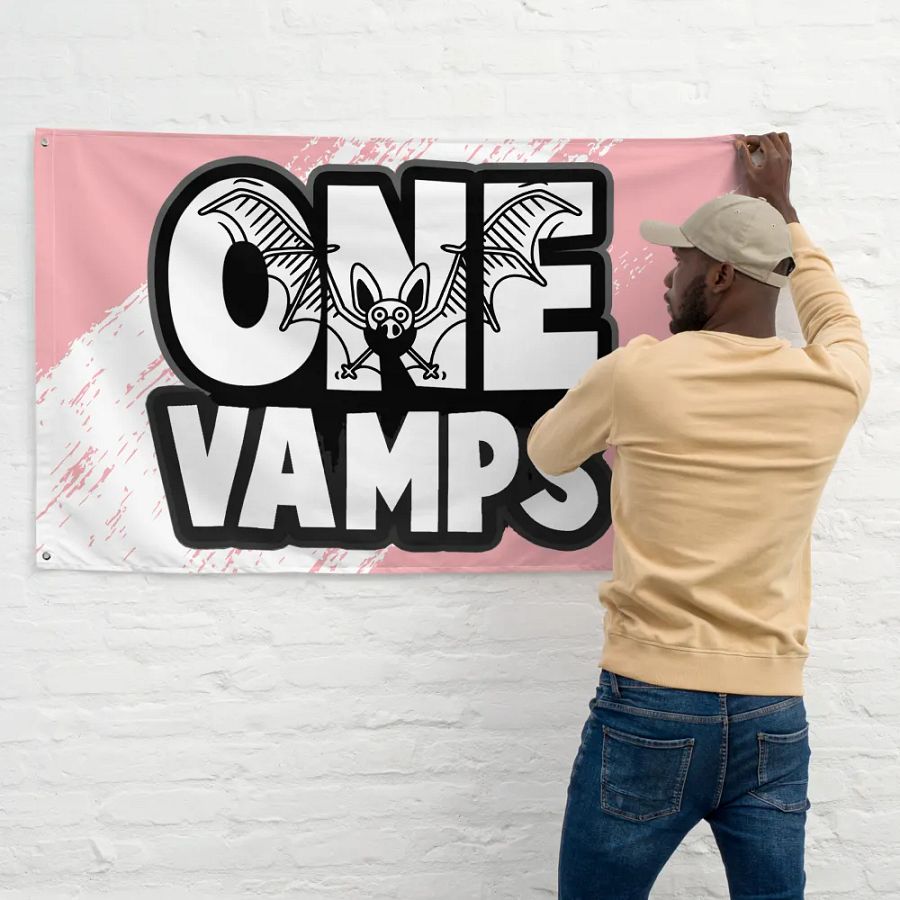 Flag OneVamps With Bat-Pink Color product image (11)
