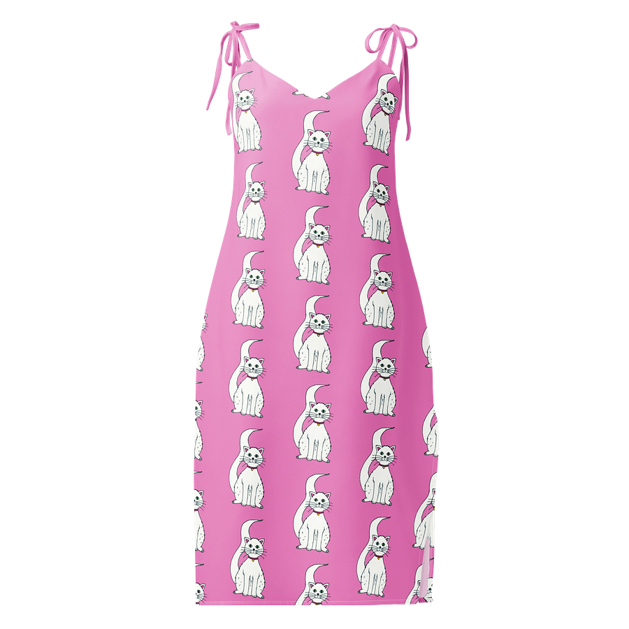Cat (art by Dina R.) acrylic painting picture II. - Slip Dress product image (1)