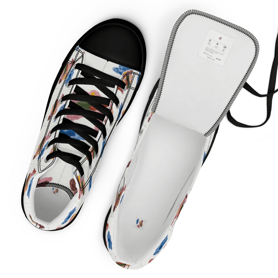 Kid Airplane (Women's High Top Canvas Shoes) product image (6)