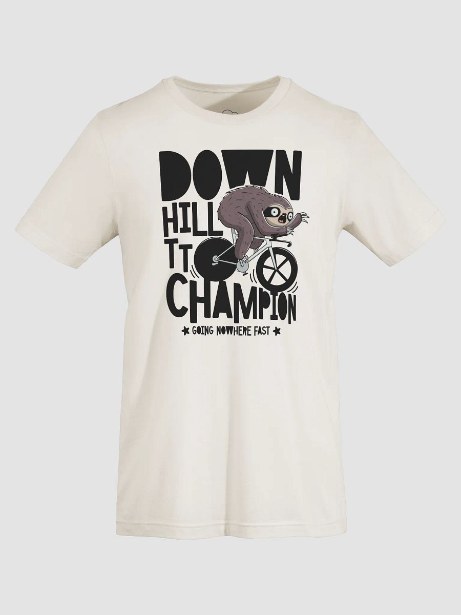 Funny Sloth Cycling T-Shirt – “Downhill TT Champion” Graphic Tee | Lazy Biker Humor Shirt for Cyclists & Animal Lovers product image (67)