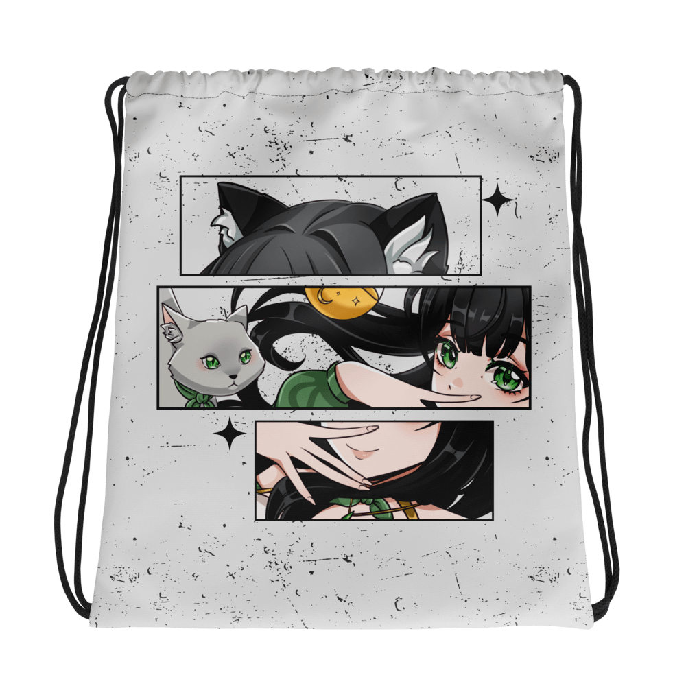 Whimsical Cat Dreams Drawstring Bag product image (1)