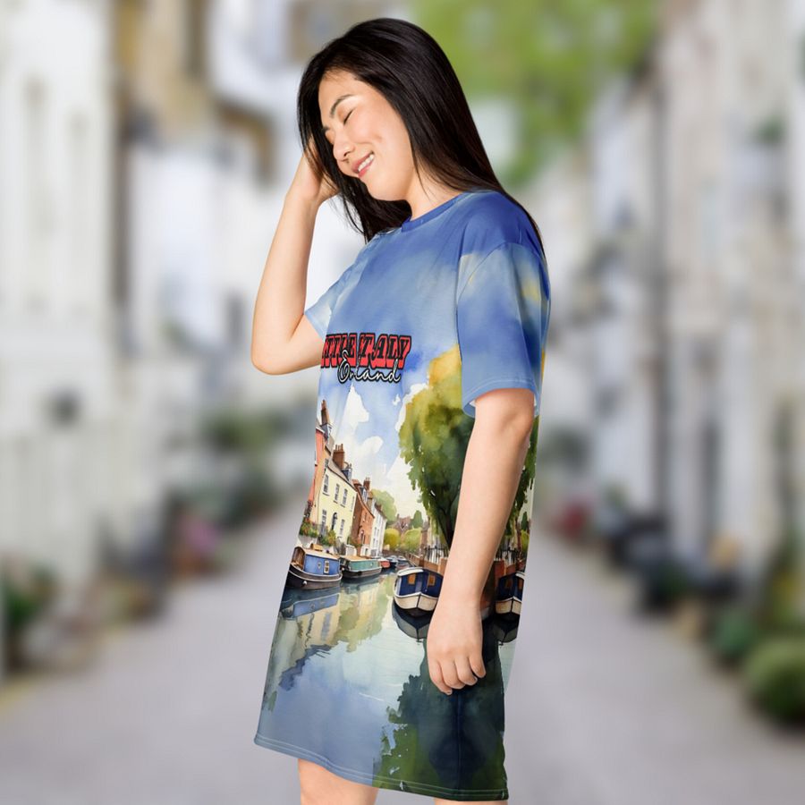Little Italy - England - All Over Print - Watercolor - T-shirt Dress product image (3)