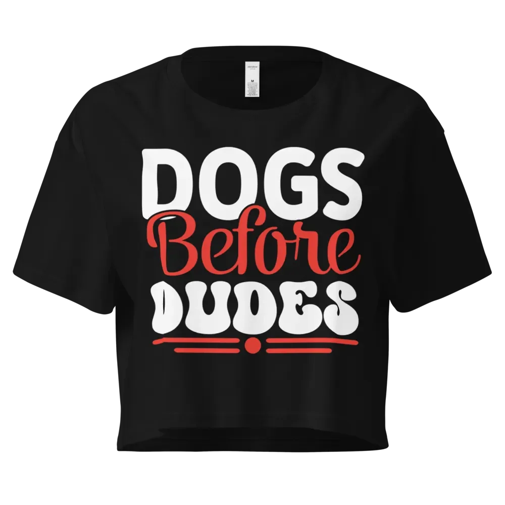 DOGS Before DUDES Crop Top product image (1)