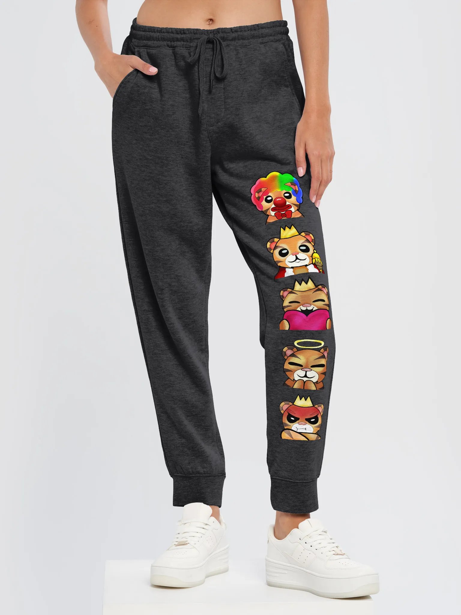 TheMafiaQueen Tiger Expressions Fleece Joggers product image (35)