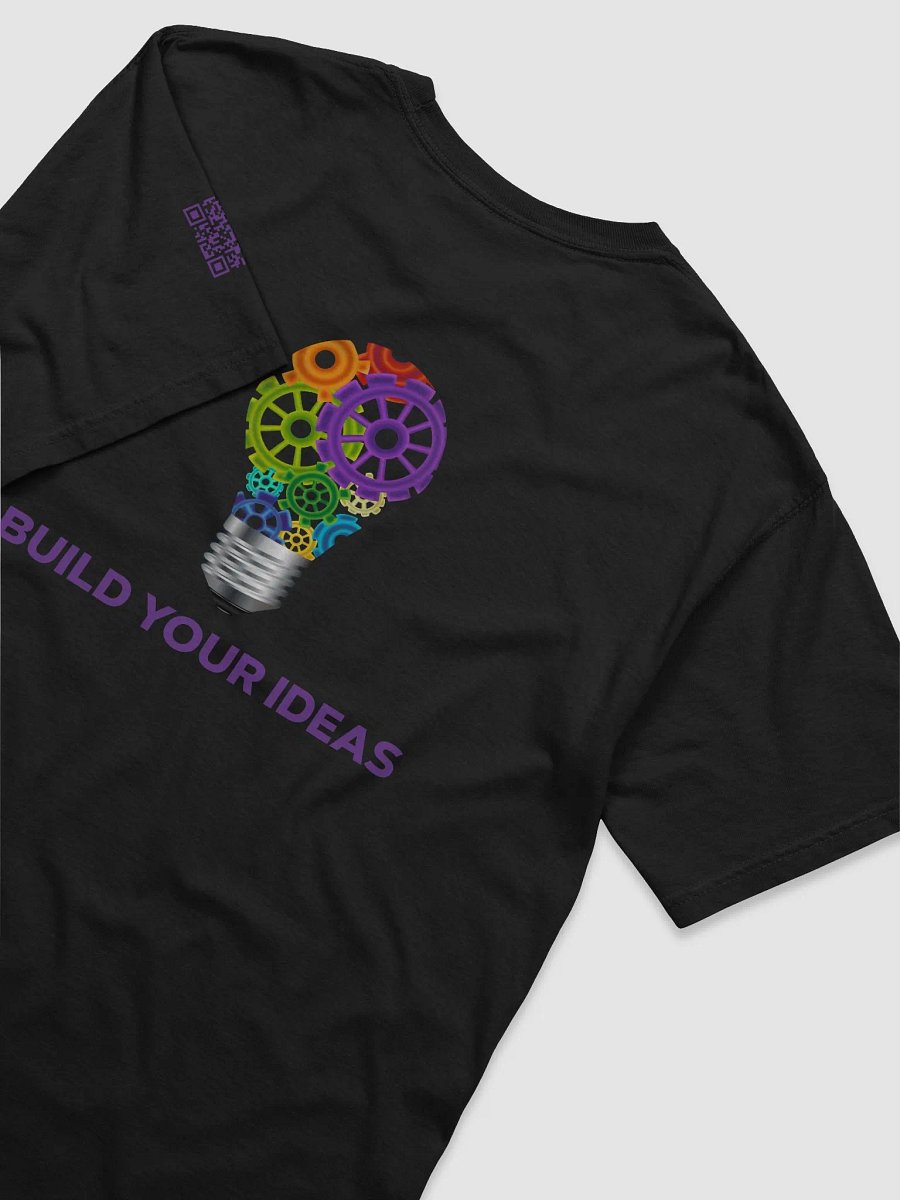 Build Your Ideas T-Shirt Black With Purple product image (4)