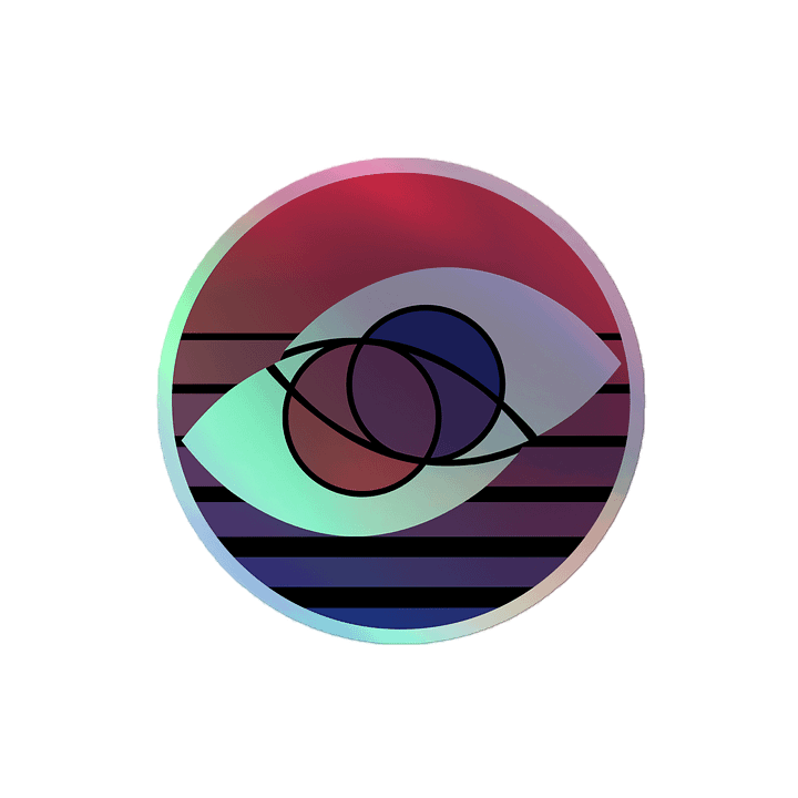 Dual Process Theory - YT Icon - Holographic Kiss Cut Sticker product image (2)