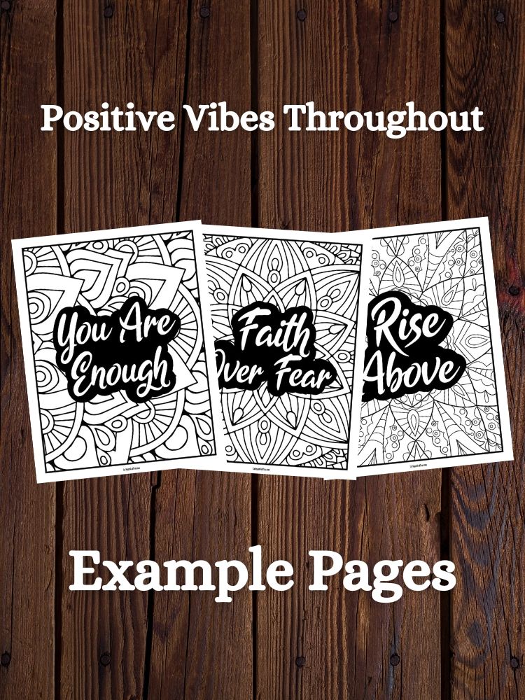 Inspire & Empower Adult Coloring Book | Motivational + Inspirational Quotes product image (3)