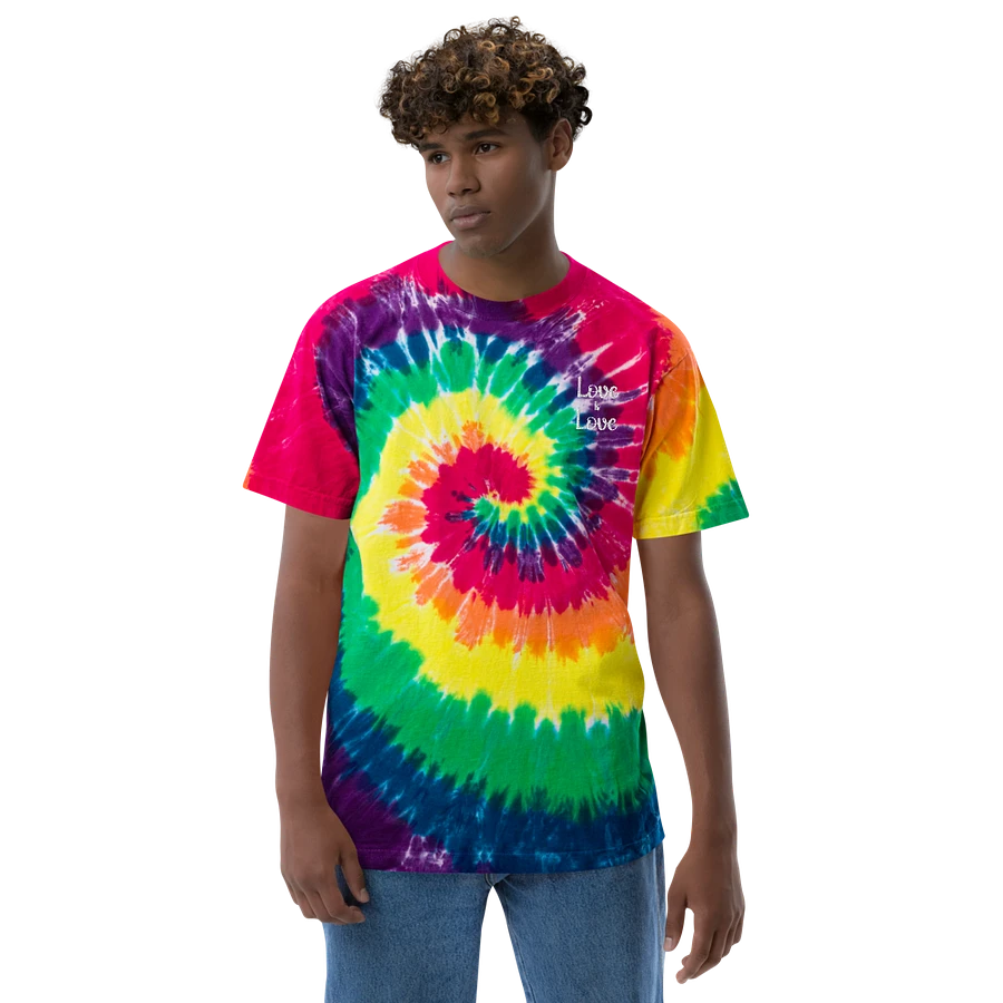 Love is Love - Rainbow Tie-Dye Oversized Tee product image (3)