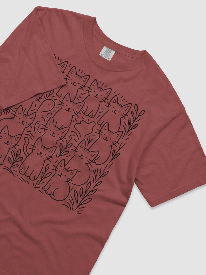 Whimsical cats and Florals T-Shirt product image (1)