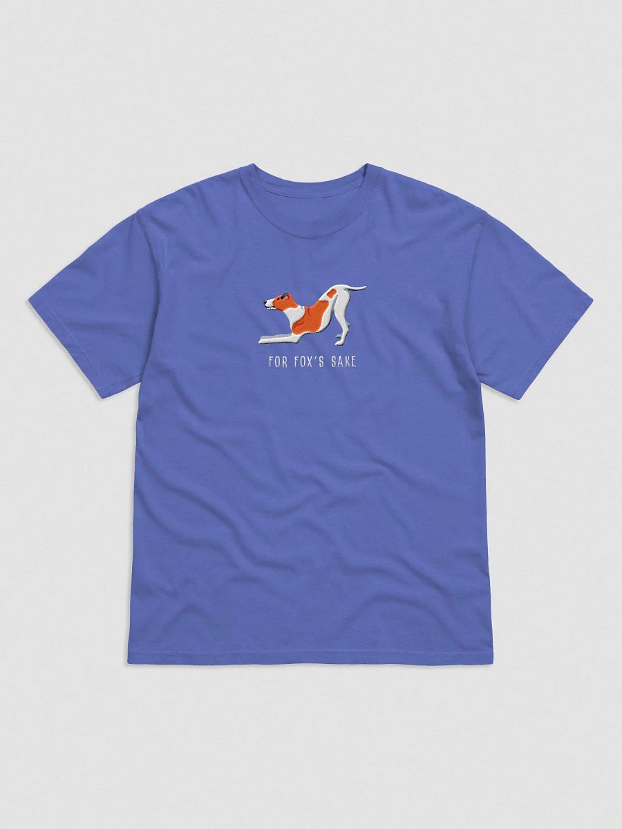 For Fox's Sake T-Shirt(Embroidered) of a Smooth Fox Terrier(Red & White) product image (4)