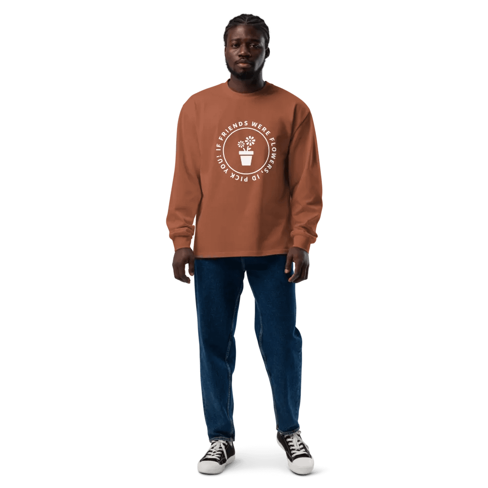Unisex Premium Heavyweight Long Sleeve If Friends Were Flowers product image (9)